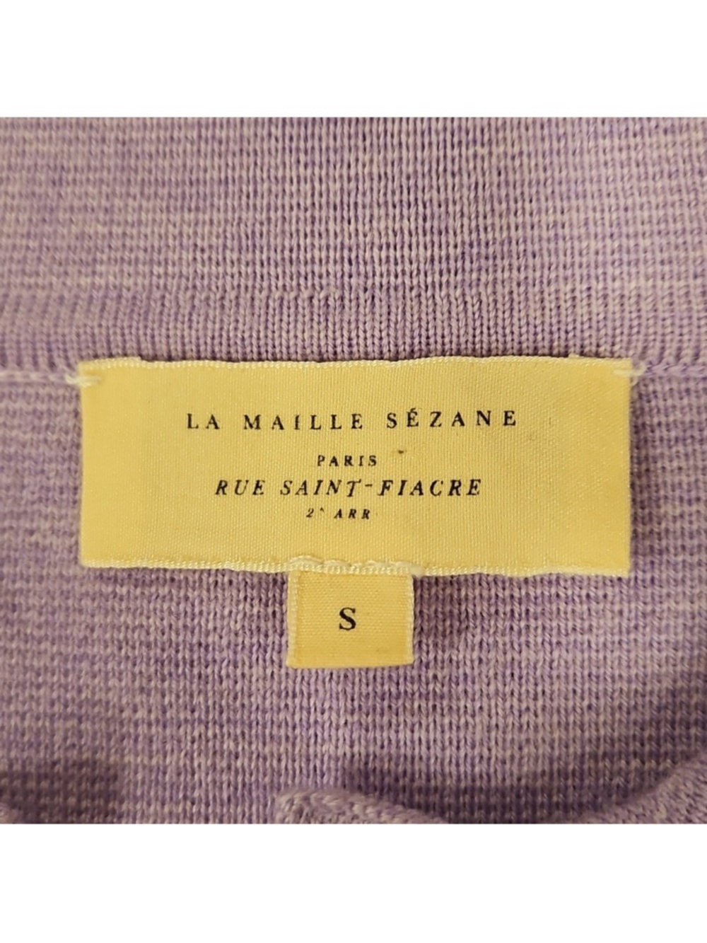 Sézane Lilac Button-Front Knit Jacket - Picture 9 of 15
